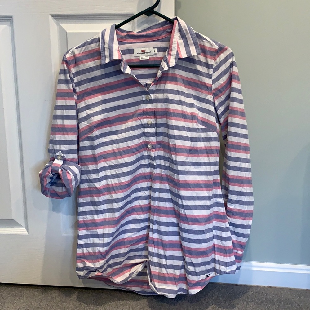 Vineyard Vines Quarter Button Up Shirt - Picture 1 of 3